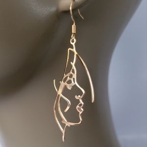 Goldtone Women's Fase Drop Earrings